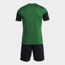 Load image into Gallery viewer, Joma Danubio III Shirt/Short Set (Green Medium/Black)