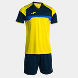 Joma Danubio III Shirt/Short Set (Yellow/Dark Navy)