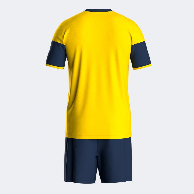 Joma Danubio III Shirt/Short Set (Yellow/Dark Navy)