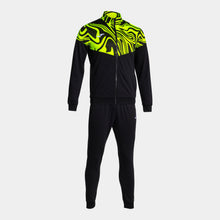 Load image into Gallery viewer, Joma Lion II Tracksuit (Black/Fluor Yellow)