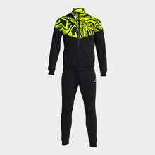 Load image into Gallery viewer, Joma Lion II Tracksuit (Black/Fluor Yellow)