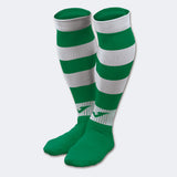 Joma Zebra II Sock 4 Pack (Green/White)