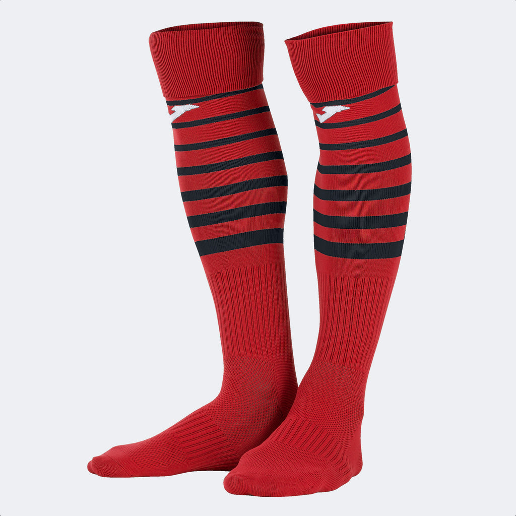 Joma Premier II Sock 4 Pack (Red/Black)