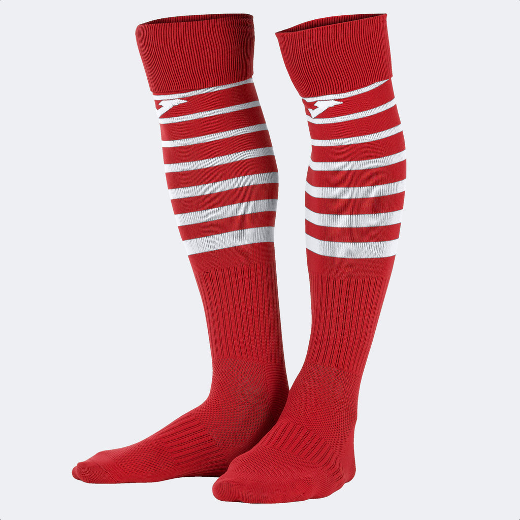 Joma Premier II Sock 4 Pack (Red/White)