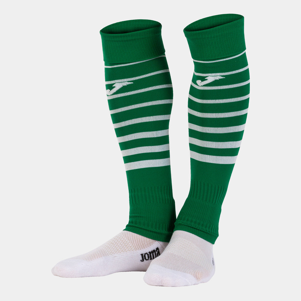 Joma Premier II Cut Sock 4 Pack (Green Medium/White)