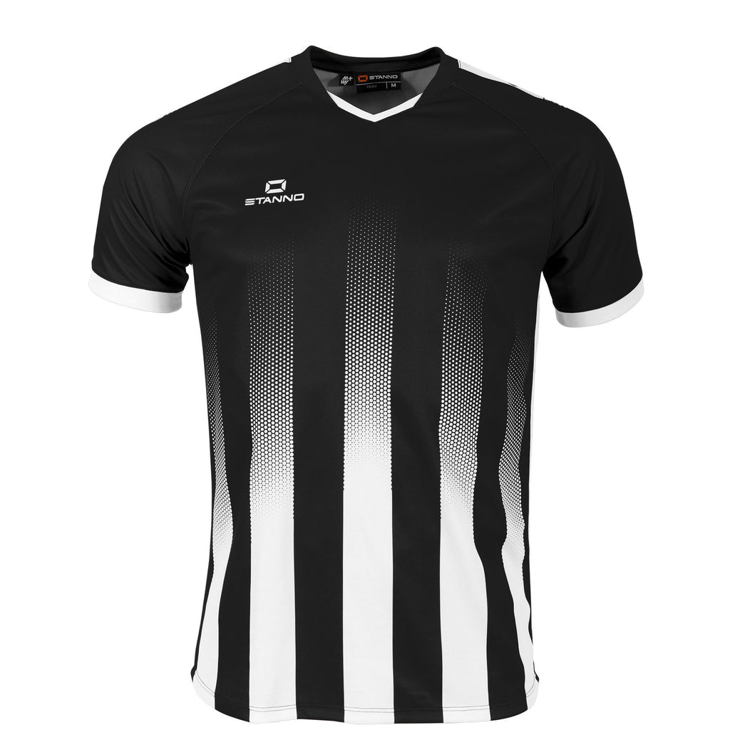 Stanno Vivid SS Football Shirt (Black/White)