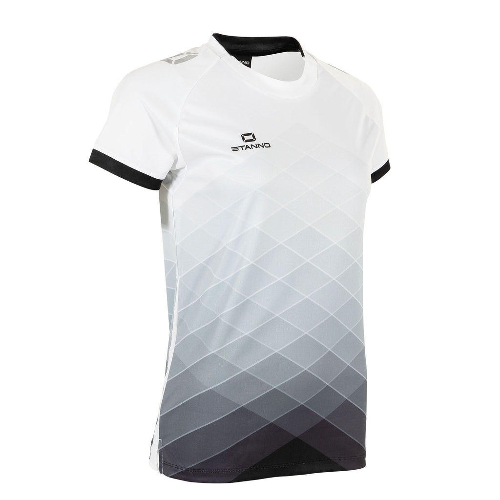 Stanno Womens Altius SS Football Shirt (White/Black)