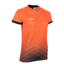 Load image into Gallery viewer, Stanno Womens Altius SS Football Shirt (Orange/Black)