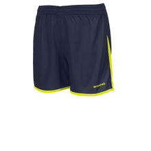 Load image into Gallery viewer, Stanno Altius Football Shorts Ladies (Dark Denim/Lime)