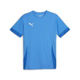 Puma Team Goal Football Shirt (Electric Blue Lemonade/White/Team Royal)