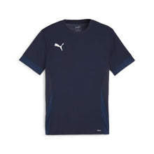 Load image into Gallery viewer, Puma Team Goal Football Shirt (Puma Navy/White/Persian Blue)