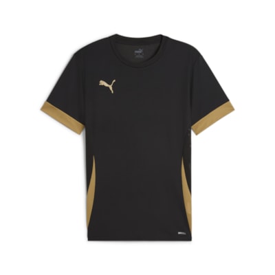 Puma Team Goal Football Shirt (Black/Matte Gold)