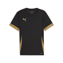 Load image into Gallery viewer, Puma Team Goal Football Shirt (Black/Matte Gold)