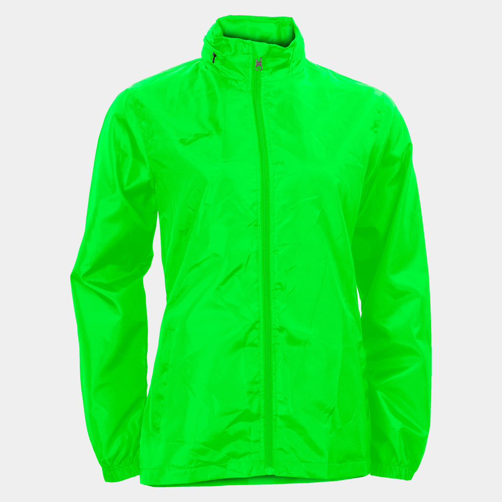 Joma Galia Ladies Rain Jacket (Green Fluor)