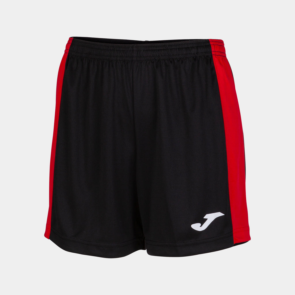 Joma Maxi Ladies Shorts (Black/Red)