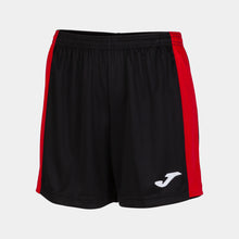 Load image into Gallery viewer, Joma Maxi Ladies Shorts (Black/Red)