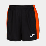 Joma Maxi Ladies Shorts (Black/Orange)