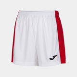 Joma Maxi Ladies Shorts (White/Red)