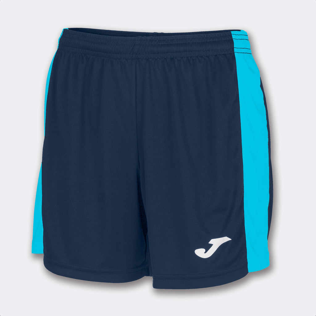 Joma Maxi Ladies Shorts (Dark Navy/Turquoise Fluor)
