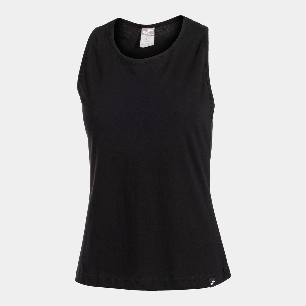 Joma Oasis Ladies Sleevelss T-Shirt (Black)
