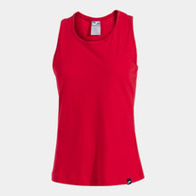 Load image into Gallery viewer, Joma Oasis Ladies Sleevelss T-Shirt (Red)