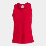 Joma Oasis Ladies Sleevelss T-Shirt (Red)