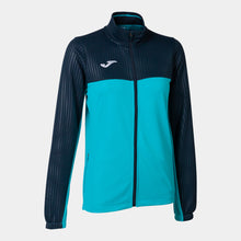 Load image into Gallery viewer, Joma Montreal Ladies Jacket (Turquoise Fluor/Dark Navy)