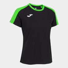 Load image into Gallery viewer, Joma Eco Championship SS Ladies Tee (Black/Green Fluor)