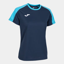 Load image into Gallery viewer, Joma Eco Championship SS Ladies Tee (Dark Navy/Turquoise)