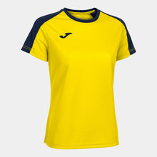Load image into Gallery viewer, Joma Eco Championship SS Ladies Tee (Yellow/Dark Navy)