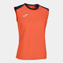Load image into Gallery viewer, Joma Eco Championship Sleeveless Ladies Tee (Coral/Dark Navy)
