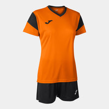 Load image into Gallery viewer, Joma Phoenix Ladies Shirt/Short Set (Orange/Black)