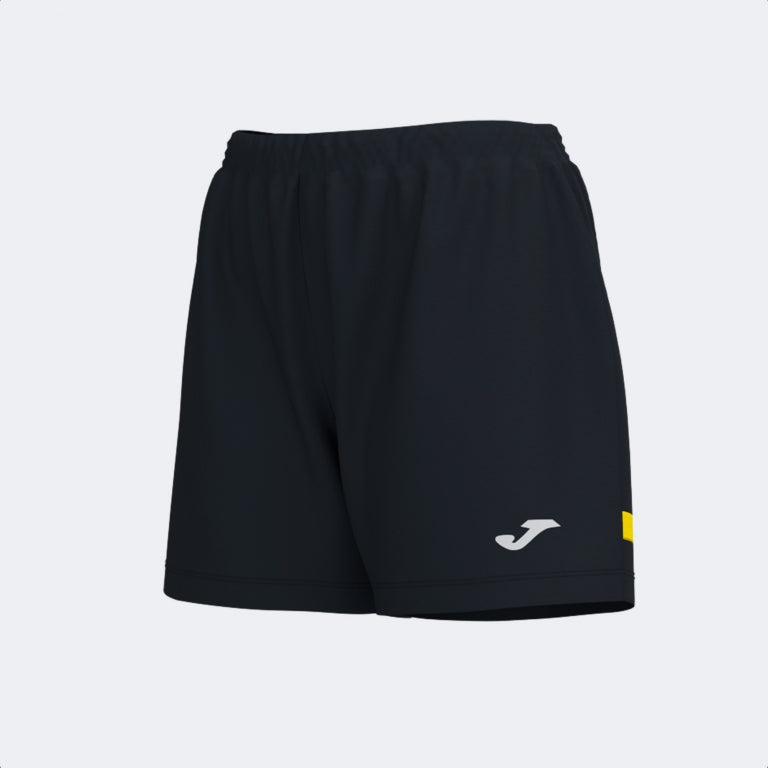 Joma Tokio Ladies Shorts (Black/Yellow)