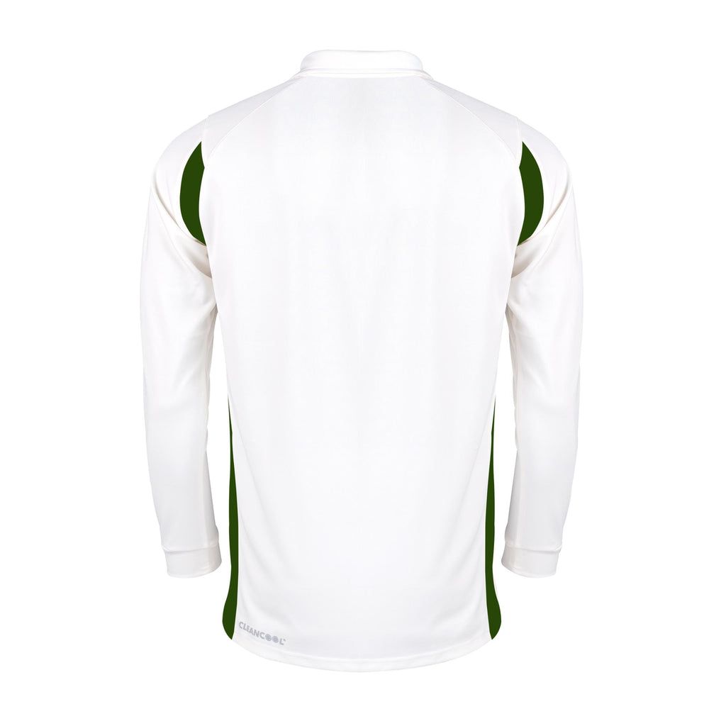 Gray Nicolls Pro Performance V2 LS Shirt (Ivory/Green)