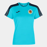 Blackburn Hawks Joma Academy III Ladies Shirt (Turquoise Fluor/Dark Navy)