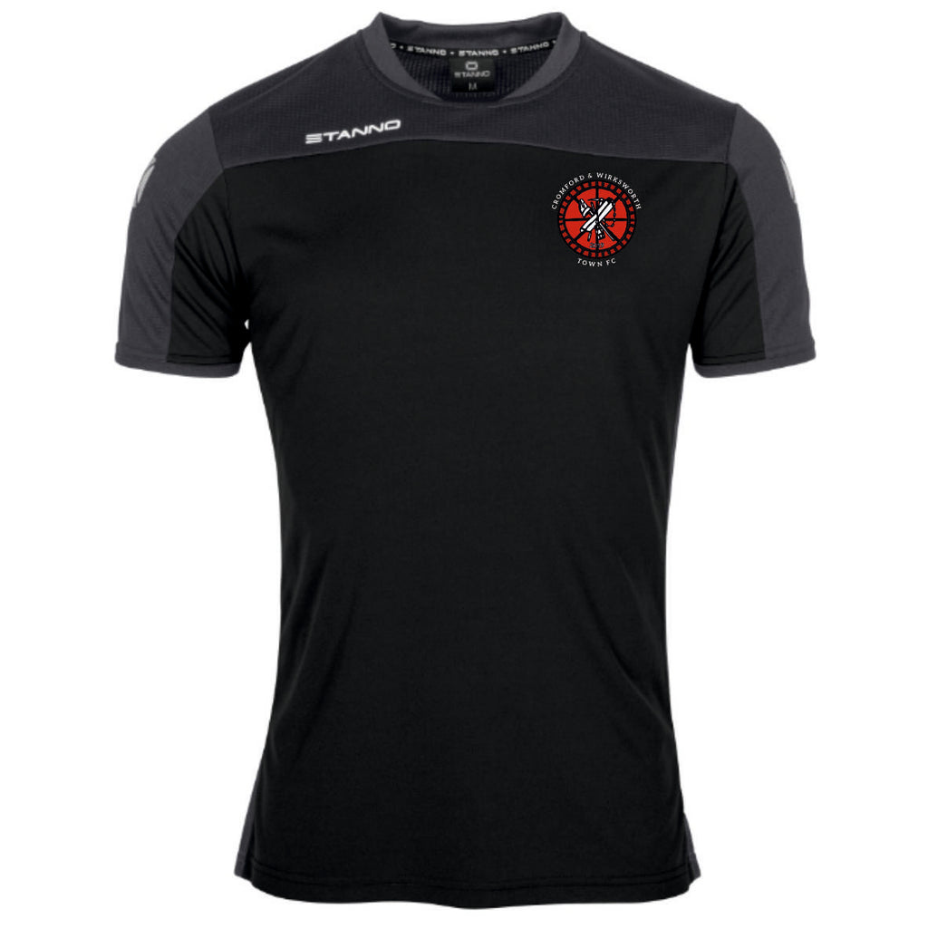 Cromford and Wirksworth Town FC Stanno Pride Training T-Shirt (Black/Anthracite)