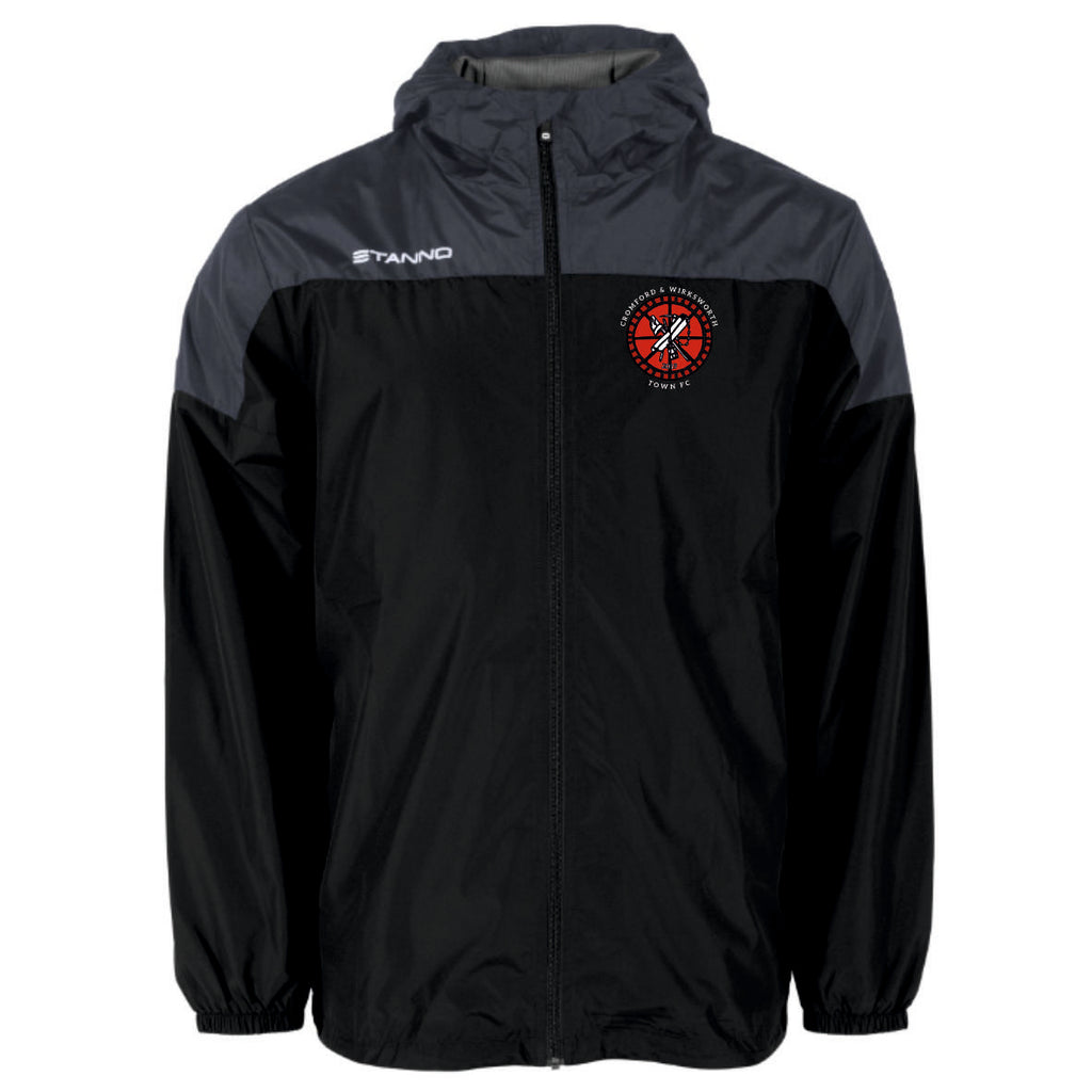 Cromford and Wirksworth Town FC Stanno Pride Windbreaker Jacket (Black/Anthracite)