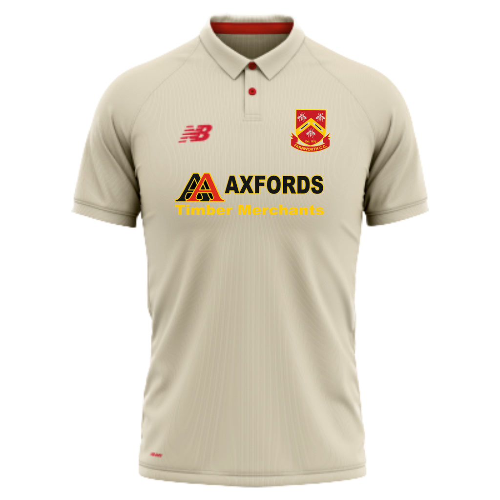 Farnworth CC New Balance SS Cricket Shirt (Angora)