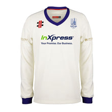 Load image into Gallery viewer, Fownhope Strollers CC Gray Nicolls Pro Performance Sweater (Ivory/Navy)