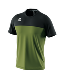 Errea Brandon Short Sleeve Shirt (Military Green/Black)