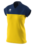 Errea Bessy Short Sleeve Shirt (Yellow/Navy)