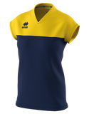 Errea Bessy Short Sleeve Shirt (Navy/Yellow)