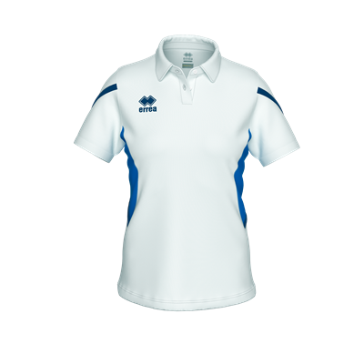 Errea Carmen Polo Shirt (White/Blue/Navy)