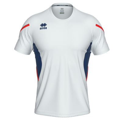 Errea Curtis Short Sleeve Shirt (White/Navy)
