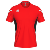 Errea Curtis Short Sleeve Shirt (Red/Black)