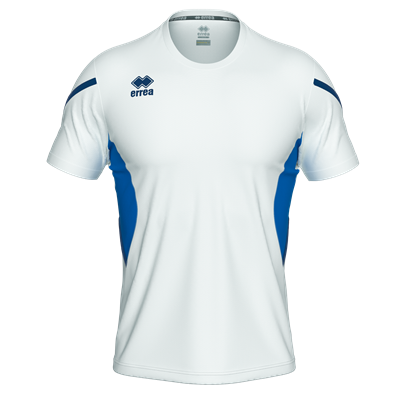 Errea Curtis Short Sleeve Shirt (White/Royal)