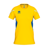 Errea Corinne Short Sleeve Shirt (Yellow/Royal)