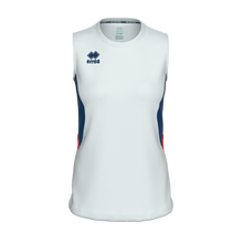 Load image into Gallery viewer, Errea Women&#39;s Carry Vest Top (White/Royal/Red)