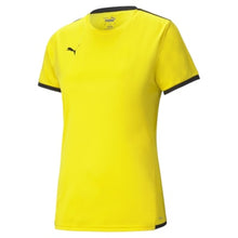 Load image into Gallery viewer, Puma Team Liga Football Shirt Women (Cyber Yellow/Black)