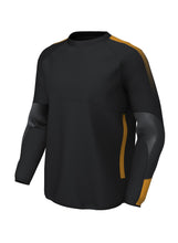Load image into Gallery viewer, Customkit Teamwear Edge Contact Top (Black/Amber)